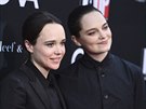 Ellen Page a její partnerka Emma Portnerová (Los Angeles, 7. íjna 2017)