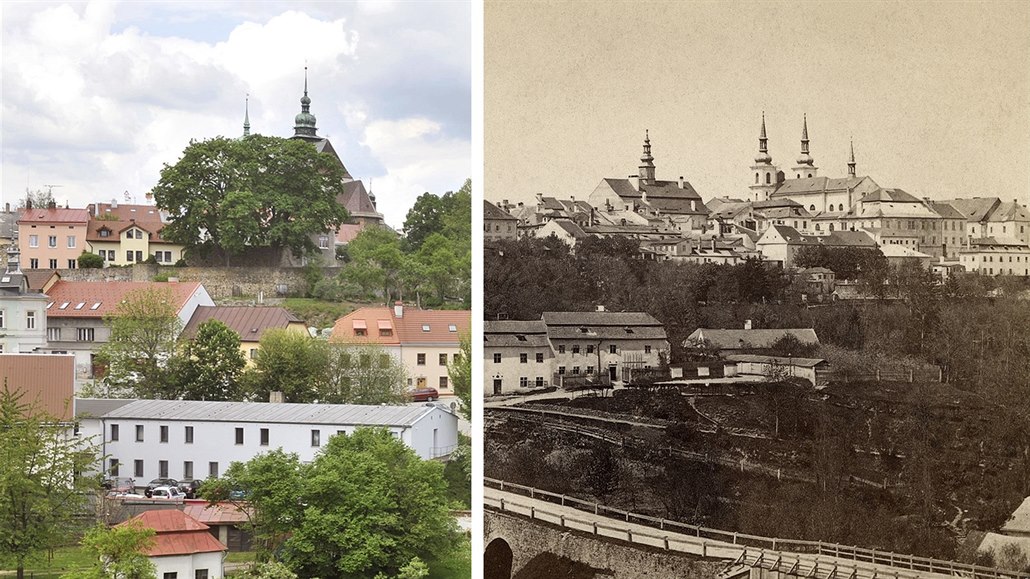Jihlava na aktuálním snímku a kolem roku 1878