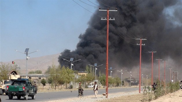 tok na policejn komplex ve mst Gardez na jihovchod Afghnistnu (17. jna 2017)