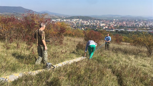 Mapovn podzemn chodby v Litomicch pomoc georadaru.