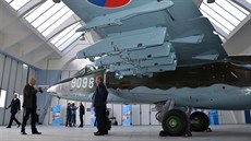 Slavnostní pedání bitevního letounu Suchoj Su-25K po generální oprav do...