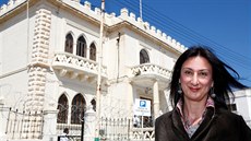 Maltská novináka Daphne Caruanová Galiziová na archivním snímku. (6. dubna...