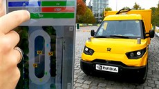 Testovací jízda autonomního potovního vozidla Deutsche Post