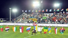 Momentka ze sv�tového �ampionátu v malém fotbalu v Tunisku.