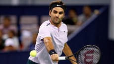 Roger Federer ve finále turnaje v anghaji.
