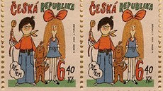 Známky s kresbami Adolfa Borna.