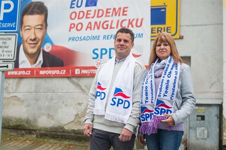Na kandidátce SPD byli i Jarmila Blaková a Robert Hampl, kteí jsou s Bysticí...
