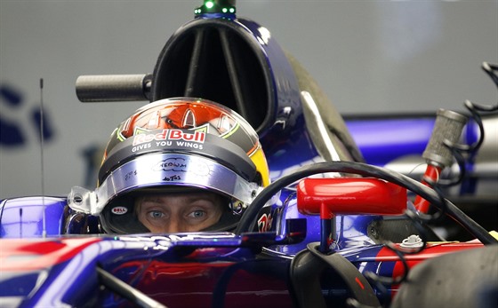 Brendon Hartley z Toro Rosso pi tréninku na Velkou cenu Mexika formule 1
