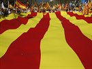 Demonstrace za jednotné Španělsko v Barceloně (29. října 2017)