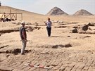 Čeští archeologové odkrývají chrám faraona Ramesse II. v egyptském Abúsíru....