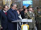 Slavnostn� p��saha voj�k� se z Pra�sk�ho hradu p�esunula do Brna