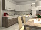 Za kuchyňskou linku lze použít řezanou dekoraci Como 33×33 cm nebo mozaiku...