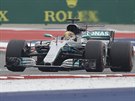 Lewis Hamilton ovládl pátení tréninky ped Velkou cenou USA formule 1 v...