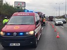 Ranní dopravu na Jiní spojce zkomplikoval pokozený autobus MHD (24.10.2017)
