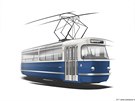 Dopravní podnik připravuje nový koncept výletní tramvaje zbarvené do modra...