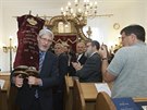 Do Olomouce se po 78 letech vrtila Tra ze zdej synagogy vyplen v roce...