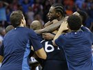 Basketbalisté Minnesoty slaví výhru nad Oklahoma City, uprosted autor vítzné...