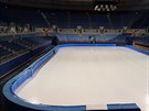 Ledová plocha v hokejové hale v Pchjongchangu