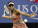 Americká legenda Venus Williamsová ve tvrtfinále US Open proti ece Pete...