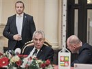 Prezident Milo Zeman ukonil tdenn nvtvu Plzeskho kraje tiskovou...