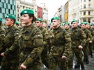 P��sahu slo�ili nov� voj�ci na n�m�st� Svobody v Brn�. Obvykle se tento...
