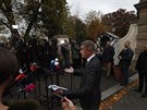 éf hnutí ANO Andrej Babi pichází komentovat výsledky povolební schzky s...