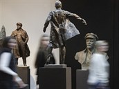 Výstava soch bolševických vůdců v Petrohradě (24. října 2017)