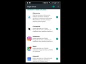 Nastaven funkce Edge Sense u HTC U11