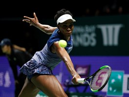 Tenistka Venus Williamsov bhem semifinle Turnaje mistry.
