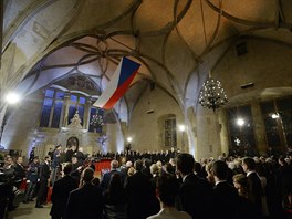Ve Vladislavském sále Pražského hradu se 28. října uskutečnil slavnostní...