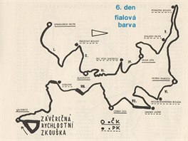 Zvodn okruhy motocyklov estidenn v Krkonoch v roce 1972