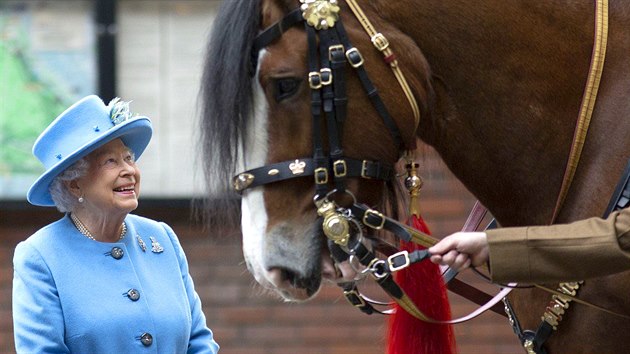 Na konci jna 2017 navtvila britsk krlovna Albta II. v doprovodu prince Charlese jezdeck pluk v londnskm Hyde Parku.