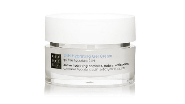 Denn hydratan krm 24H Hydrating Gel Cream, kter je dky svmu nemastnmu gelovmu sloen vhodn pro normln, suchou i smenou ple; obsahuje vtaek z blho aje a hydratan komplex s modrm zzvorem; Rituals, 50 ml za 770 korun