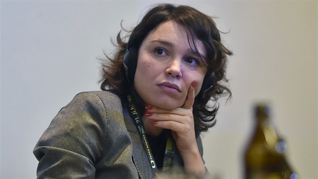 Žanna Němcovová, dcera zavražděného ruského politika Borise Němcova, na festivalu v Jihlavě  ...