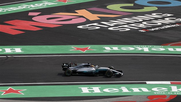Lewis Hamilton během Velké ceny Mexika