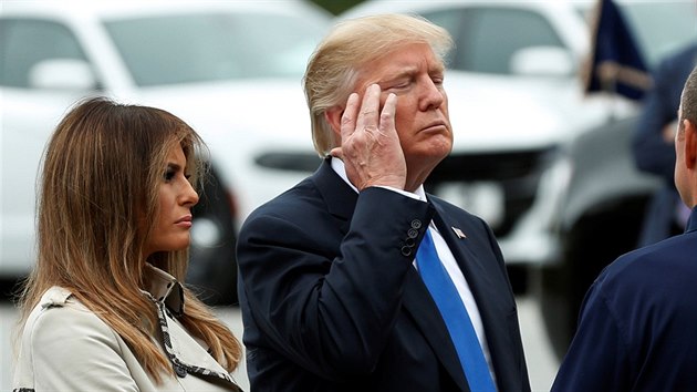Melania Trumpov a Donald Trump (Beltsville, 13. jna 2017)