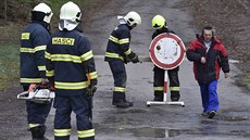 Hasii museli kvli popadaným stromm uzavít silnici u Luk nad Jihlavou (29....