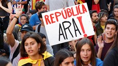 Protesty v Barcelon (26. íjna 2017)