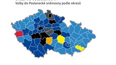 DRUZÍ VE VOLBÁCH 2017: Volby do Poslanecké snmovny podle okres