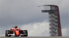 Kimi Räikkönen v kvalifikaci na Velkou cenu USA v Austinu.