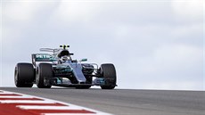 Valtteri Bottas v kvalifikaci na Velkou cenu USA v Austinu.