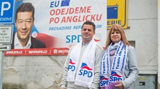 Na kandidátce SPD byli i Jarmila Blažková a Robert Hampl, kteří jsou s Bystřicí...