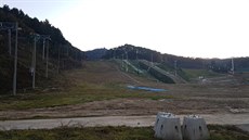 Olympijský Pchjongčchang se chystá i na závody snowboardistů, tady bude cílová...