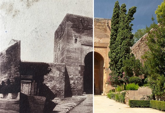Vchod do komplexu Alhambra ve �pan�lské Granad�