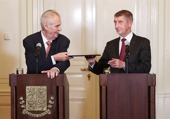 Prezident Miloš Zeman přijal na Pražském hradě demisi vlády Andreje Babiše....