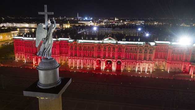 Pohled na Zimn palc v Petrohrad (25. jna 2017)