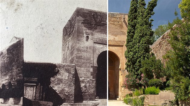 Vchod do komplexu Alhambra ve panlsk Granad