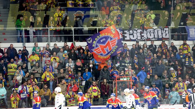 Bouliv atmosfra na hokeji eskch Budjovicch.