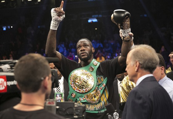 Deontay Wilder srazil Bermaneho Stiverna u v prvním kole a obhájil titul...