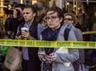 Novinái na míst teroristického útoku na Manhattanu (31. íjan 2017)